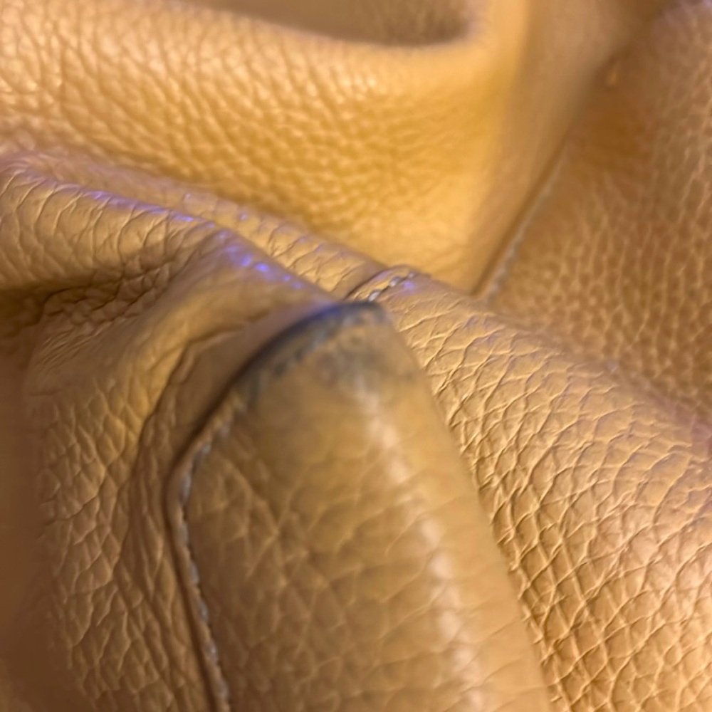 Kate Spade Tan Leather Shoulder Bag.   “Look at straps” - Picture 10 of 10